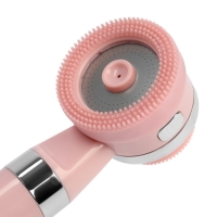 Лейка для душа ZEIN Z3549, d=60 мм, 3 режима, с резиновыми щётками, отсек для геля, розовая Лейка для душа ZEIN Z3549, d=60 мм, 3 режима, с резиновыми щётками, отсек для геля, розовая