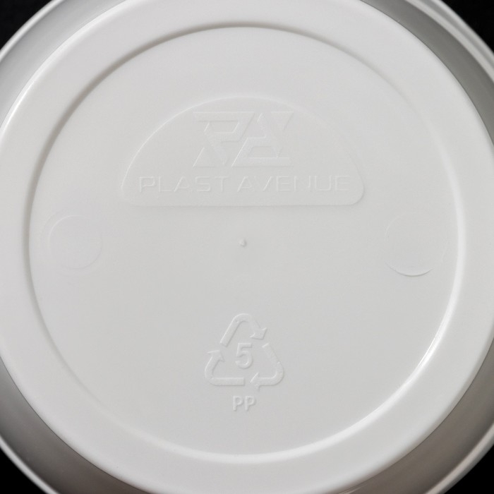 Кашпо для цветов со вставкой &laquo;Грация&raquo;, 1,2 л, цвет белый