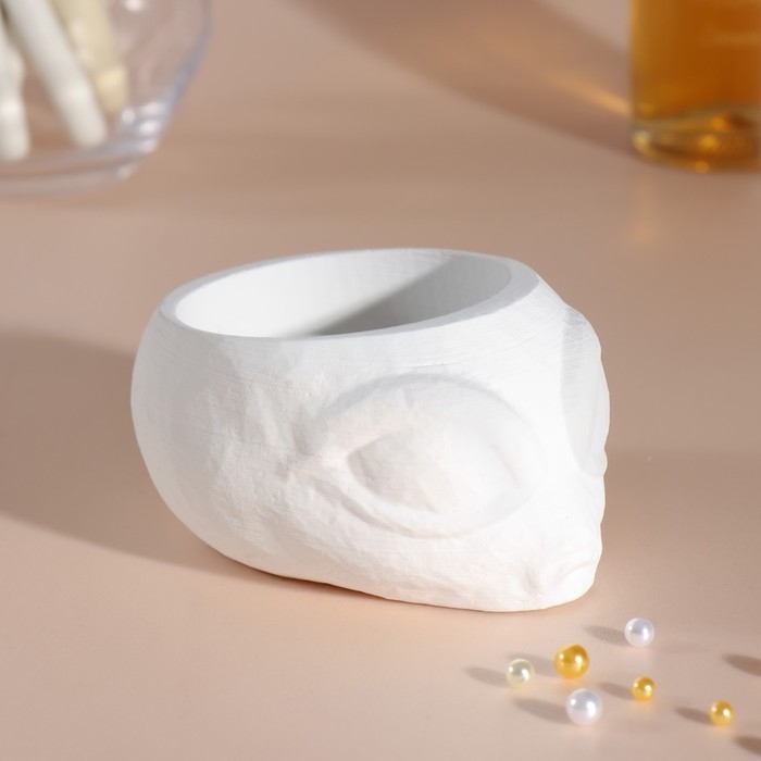 Подсвечник Подсвечник "Пришелец" высота 5 см, d-6 см белый