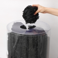 Мочалка для тела SAVANNA &laquo;Нежность&raquo;, 90 гр, тубус в подарок, цвет чёрный