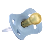 Соска - пустышка латексная классическая &laquo;Енотик&raquo;, от 0 мес., цвет голубой