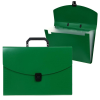 Папка-портфель А4 Calligrata, 6 отделений, 700мкм, до 300 листов, зелёная Папка-портфель А4 Calligrata, 6 отделений, 700мкм, до 300 листов, зелёная