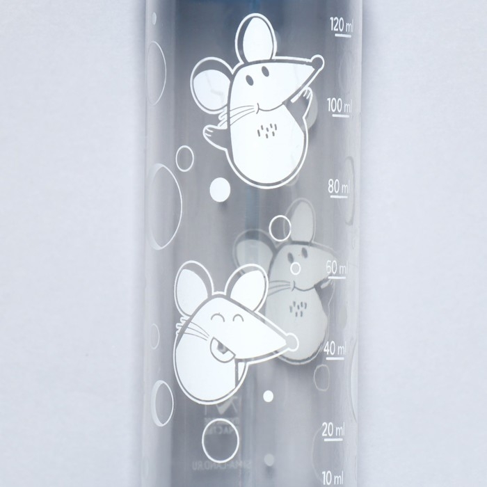 Поилка для грызунов &laquo;Мышки в сыре&raquo; 125 мл, 12.5х4.5 см, микс цветов