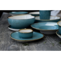 Салатник фарфоровый Magistro &laquo;Церера&raquo;, 400 мл, d=16,5 см, цвет голубой