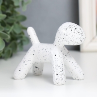 Сувенир полистоун "Собака" белый в крапинку 10х7,8х5,4 см Сувенир полистоун "Собака" белый в крапинку 10х7,8х5,4 см