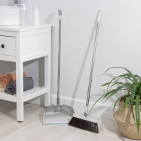 Щётка для пола Raccoon: совок 28&times;27&times;89 см, щётка 23&times;94 см, цвет белый