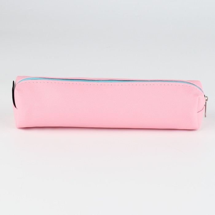 Пенал школьный из искусственной кожи &laquo;1 сентября: Розовый&raquo; , 19 х 8 х 3 см