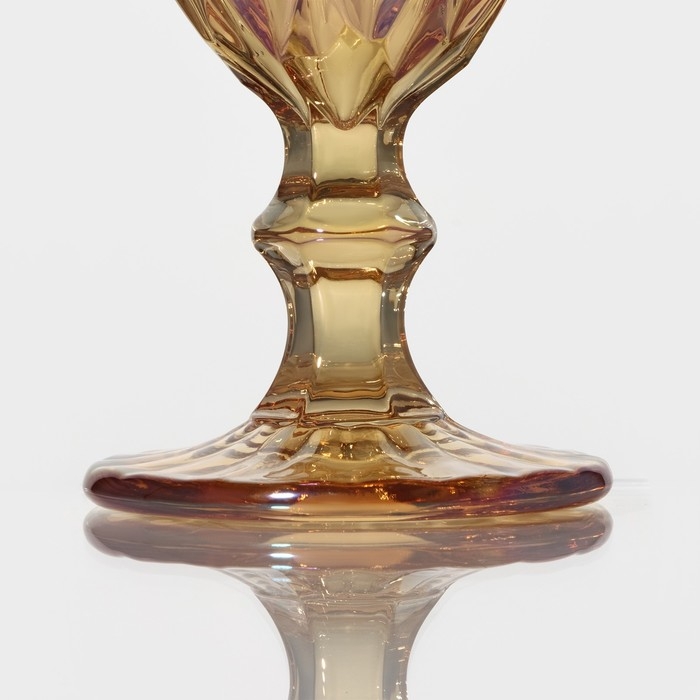 Бокал для вина стеклянный Magistro &laquo;Круиз&raquo;, 250 мл, 8&times;15,3 см, цвет оранжевый