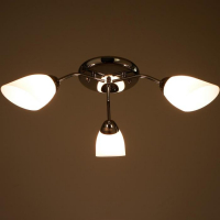 Люстра "Агнес" 3 лампы E27 15Вт хром 60х60х17см