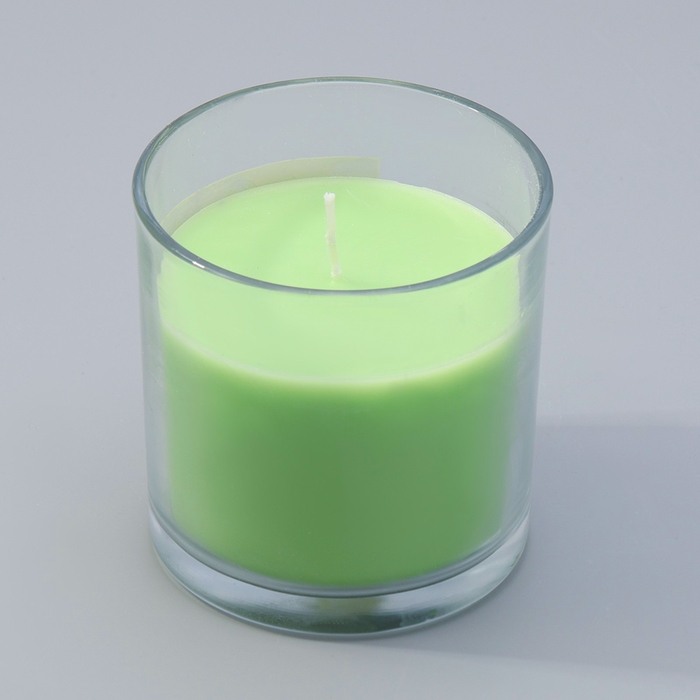 Свеча ГИГАНТ ароматическая в стакане Свеча ГИГАНТ ароматическая в стакане "Яблоко с корицей", соевый воск, 10х10 см