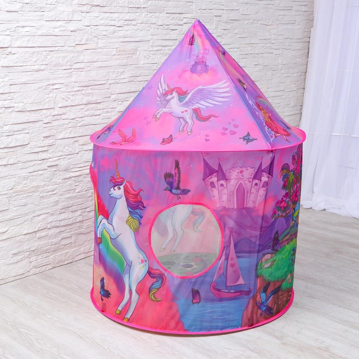 Палатка детская игровая «Единорог» 100х100х135 см Палатка детская игровая «Единорог» 100х100х135 см