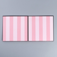 Коробка подарочная для цветов с PVC крышкой, упаковка, &laquo;Розовые полосы&raquo;, 12 х 12 х 12 см