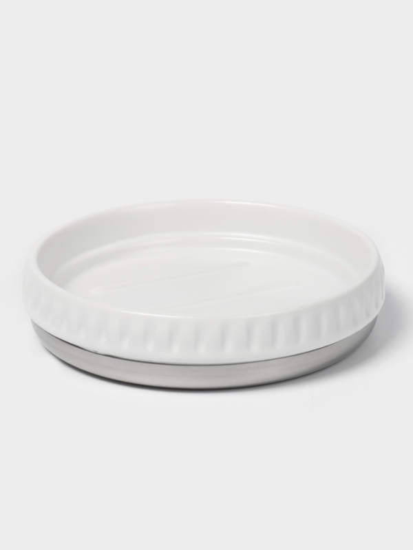 Набор для ванной "Хром" 3 предмета (дозатор для мыла, стакан, мыльница)