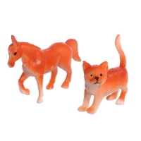 Набор животных с обучающими карточками &laquo;Фермерское хозяйство&raquo;, животные пластик, карточки, по методике Монтессори