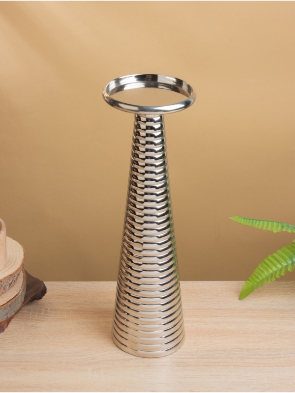 Подсвечник "Флэйм" 12х12х37 см, алюминий