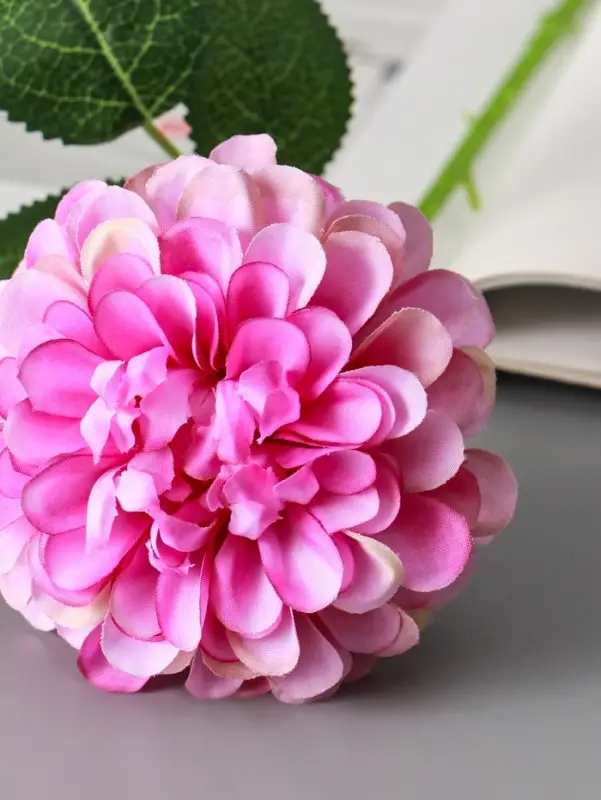 Цветы искусственные "Хризантема Амадея" d-9 см 46 см, сиреневый