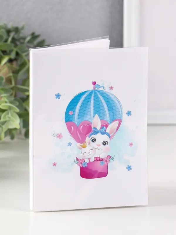 Фотоальбом 36 фото 10X15см, "Зайка на воздушном шаре", ПП карм.,мягкая обложка