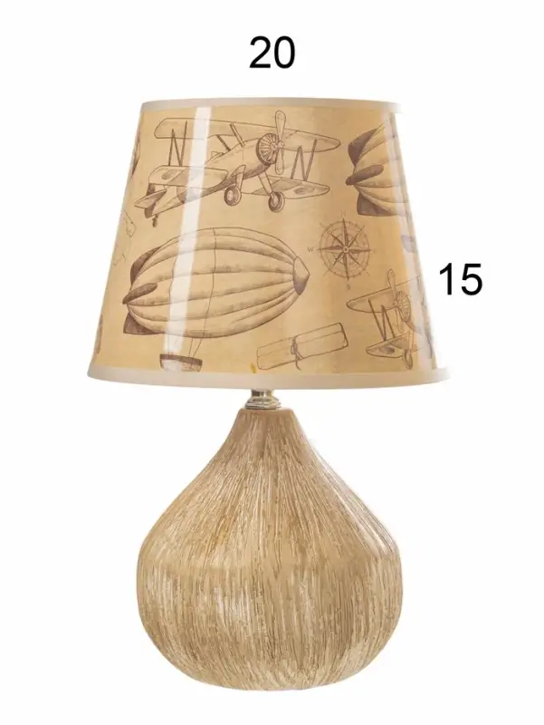 Настольная лампа "Селано" Е14 40Вт белый 20х20х23 см RISALUX