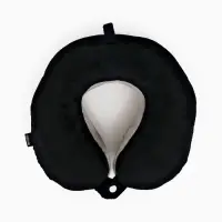 Подушка для путешествий бархатная формовая "Недоступен", черная