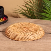 Тарелка плетёная 19х19х3 см, ротанг