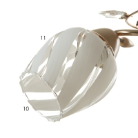 Люстра "Лепестки" 2x40Вт E27 золото 44х33х28 см Люстра "Лепестки" 2x40Вт E27 золото 44х33х28 см