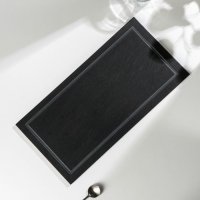 Доска для подачи из сланца Magistro Valley, 20&times;40 см, с кровостоком