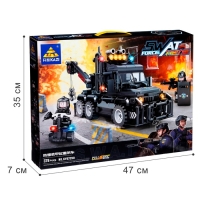 Конструктор спецназ &laquo;Трехосный эвакуатор&raquo;, 378 деталей