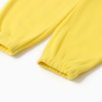 Костюм флисовый детский (худи, брюки) MINAKU цвет жёлтый, рост 110 см