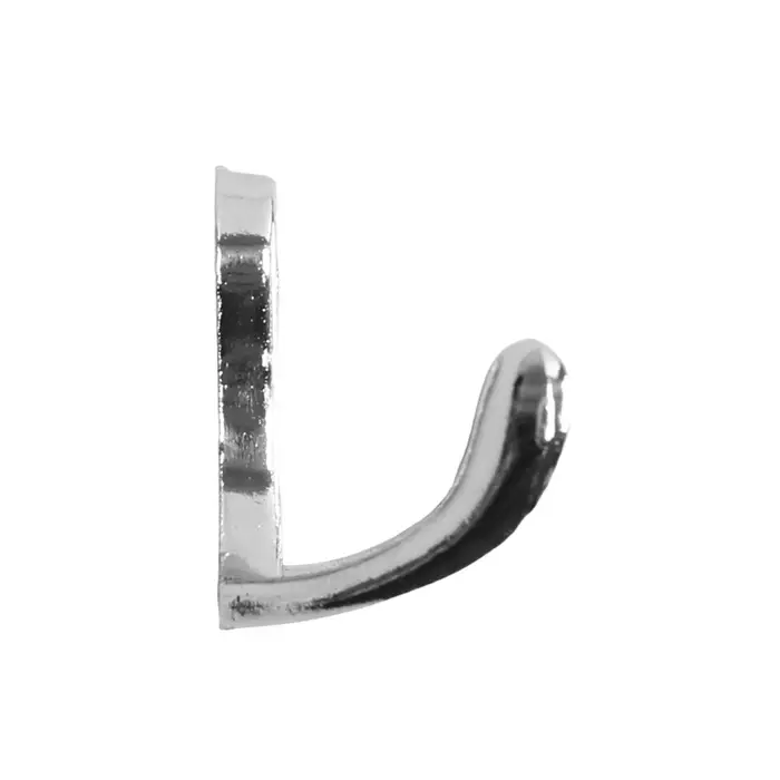 Крючок мебельный ТУНДРА TKd=005, двухрожковый, хром, 5 шт.