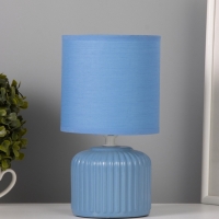 Лампа настольная "Муза" 40Вт Е14 синий 13х13х23см