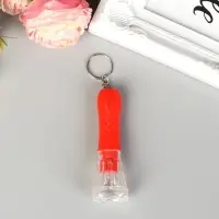 Фонарик брелок для ключей на кольце &laquo;Тюльпан&raquo;, 7.5&times;2.5&times;2.5 см, МИКС