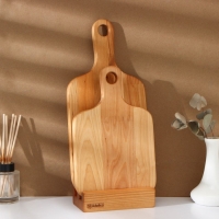 Набор разделочных досок на подставке 2 шт: 38&times;18, 28&times;18 см, пропитаны минеральным маслом, берёза