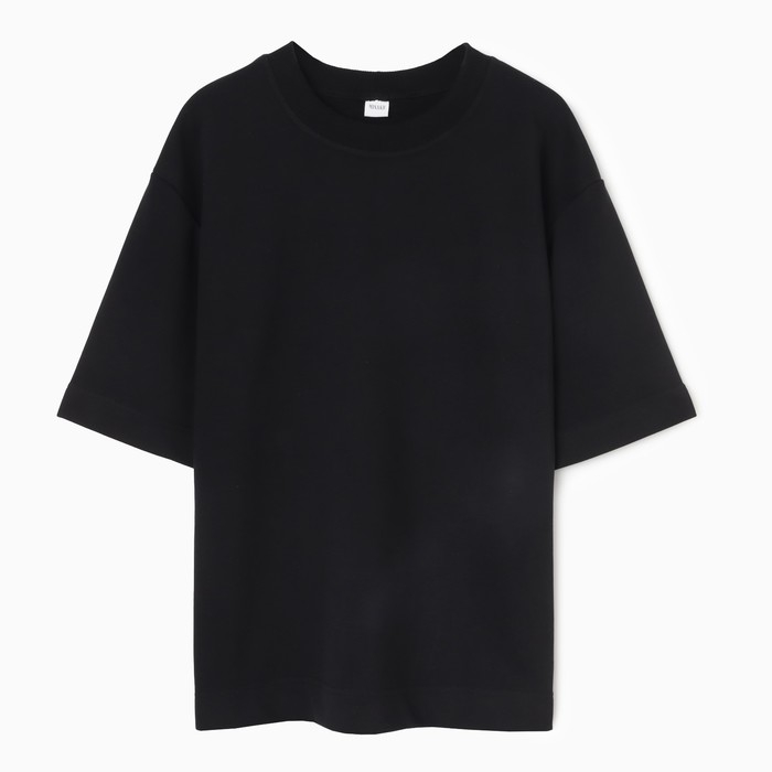 Футболка мужская из органического хлопка MINAKU REGULAR FIT: цвет чёрный, р-р 44 Футболка мужская из органического хлопка MINAKU REGULAR FIT: цвет чёрный, р-р 44