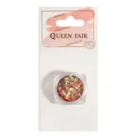 Блёстки для декора, разноразмерные, цвет золотистый, оранжевый