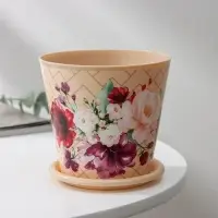 Горшок для цветов Доляна &laquo;Гранди&raquo;, 800 мл, цвет бежевый