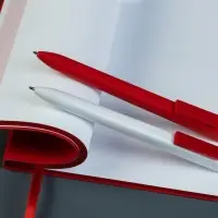 Ручка шариковая Swiper SQ, белая с красным