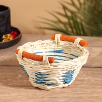 Корзина плетеная 15x15x8 см, ротанг