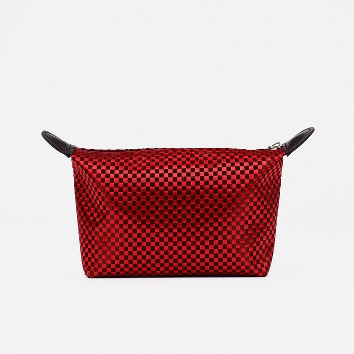 Косметичка на молнии, цвет бордовый