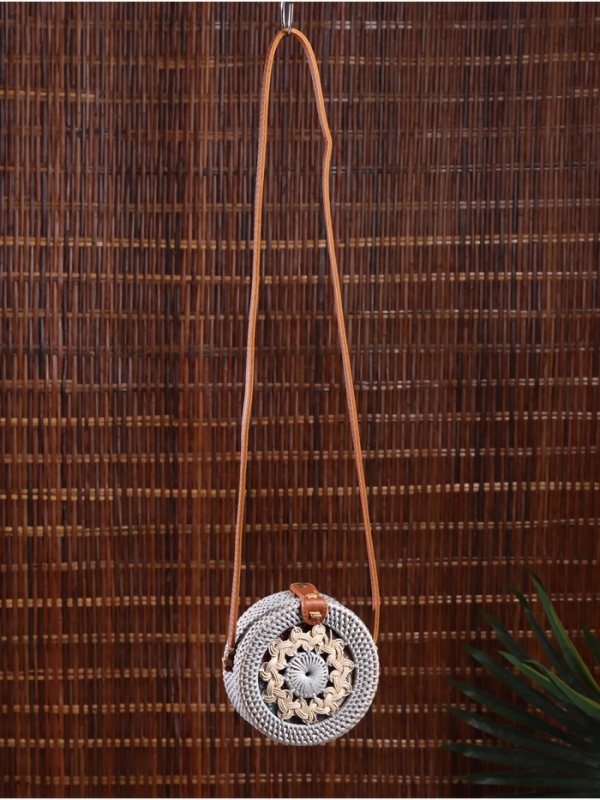 Сумка плетеная ротанг Сумка плетеная ротанг "Мандала", 15х6х60 см