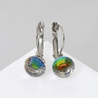 Серьги со стразами «Радужный день» шарик гранёный, цвет МИКС Серьги со стразами «Радужный день» шарик гранёный, цвет МИКС