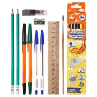 Набор первоклассника в папке Calligrata &laquo;Универсальный&raquo;, 70 предметов, с пособиями