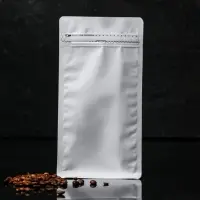 Пакет восьмишовный с отрывным замком, белый, матовый, 13,5 х 26 + 7,5 см