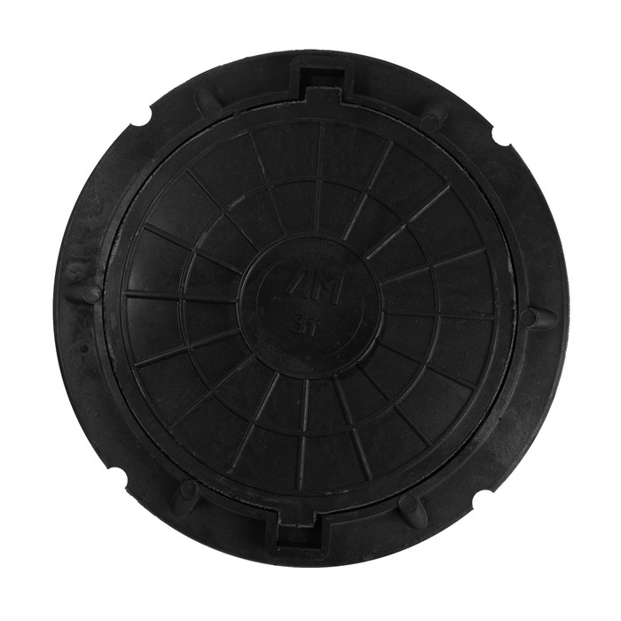 Люк полимерный, легкий, 30 кН, нагрузка до 3 т, черный Люк полимерный, легкий, 30 кН, нагрузка до 3 т, черный