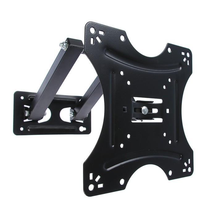 Кронштейн Luazon KrON-56, для ТВ, наклонно-поворотный, 14-42 Кронштейн Luazon KrON-56, для ТВ, наклонно-поворотный, 14-42", 80-390 мм от стены, чёрный