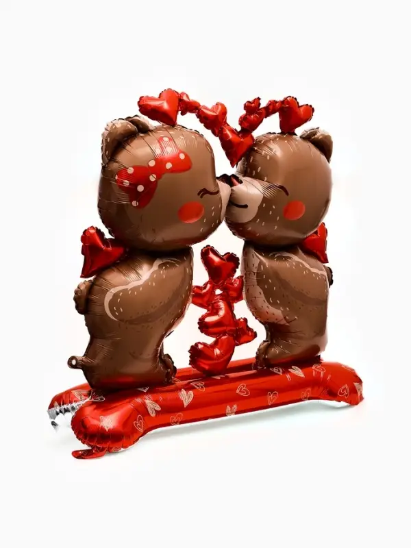 Воздушный шар фольгированный 50" &laquo;Влюбленные мишки", под воздух