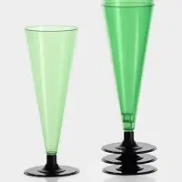 Фужер одноразовый &laquo;Конус&raquo;, 150-180 мл, зелёный
