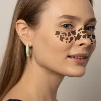 Переводная тату на тело чёрная &laquo;Веснушки. Пятна коровы&raquo;, 16&times;5 см