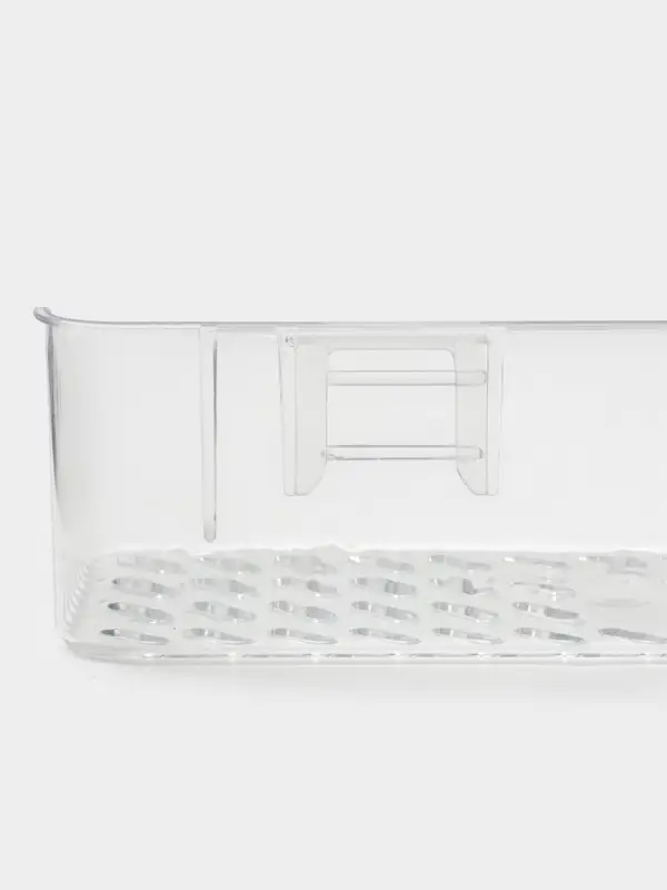 Полка для ванной настенная, цвет прозрачный