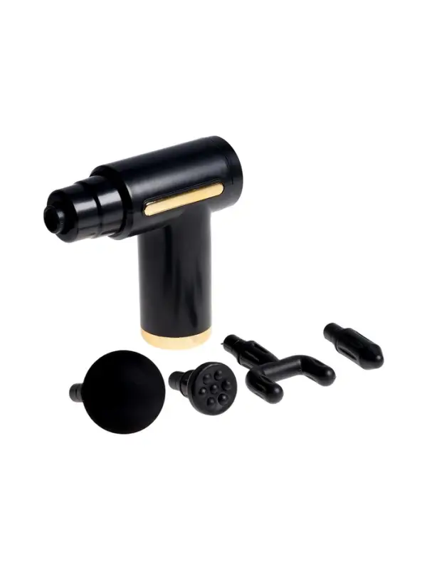 Массажёр для тела LEM-02, вибрационный, 4 насадки, 6 режимов, 1800-3200 об/мин