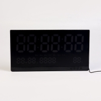 Часы электронные настенные, календарь термометр, 47.5 х 25.3 см, красные цифры 10.8 х 5.3 см 10766 Часы электронные настенные, календарь термометр, 47.5 х 25.3 см, красные цифры 10.8 х 5.3 см 10766